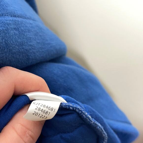 J. JILL Fit Quilted Knit Jacket Full Zip Imperial Blue Plus Size 3X {123} - Picture 10 of 10